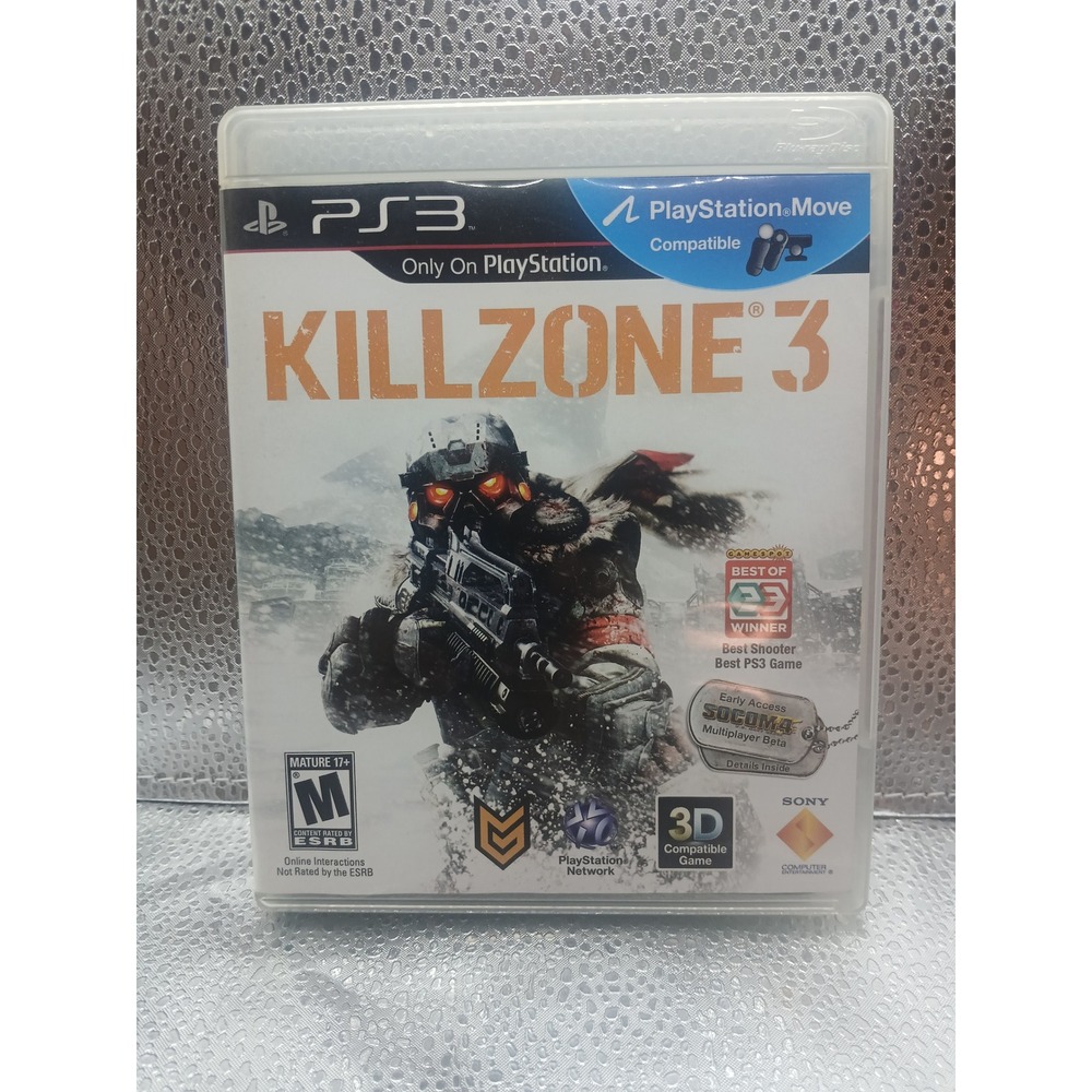 Killzone 3 Sony PlayStation 3 PS3 Game Move & 3D Compatible BCUS 98234 CIB
